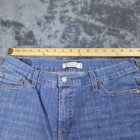 Levi's 512 Perfectly Slimming Boot Cut Jeans Womens 14S Medium Wash High Rise - Picture 11 of 14